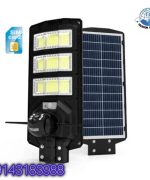 چراغ خیابانی خورشیدی دوربین‌دار اورجینال telecom technic | مدل Solar Street Light Camera با سنسور حرکتی و دید در شب