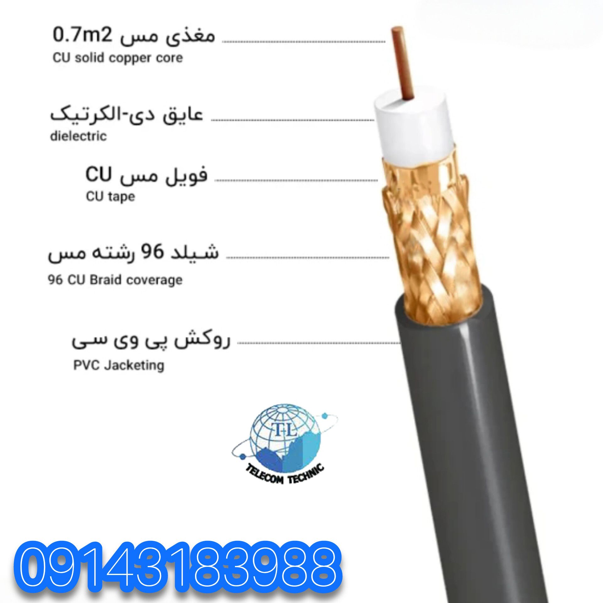 کابل RG59 اصل
